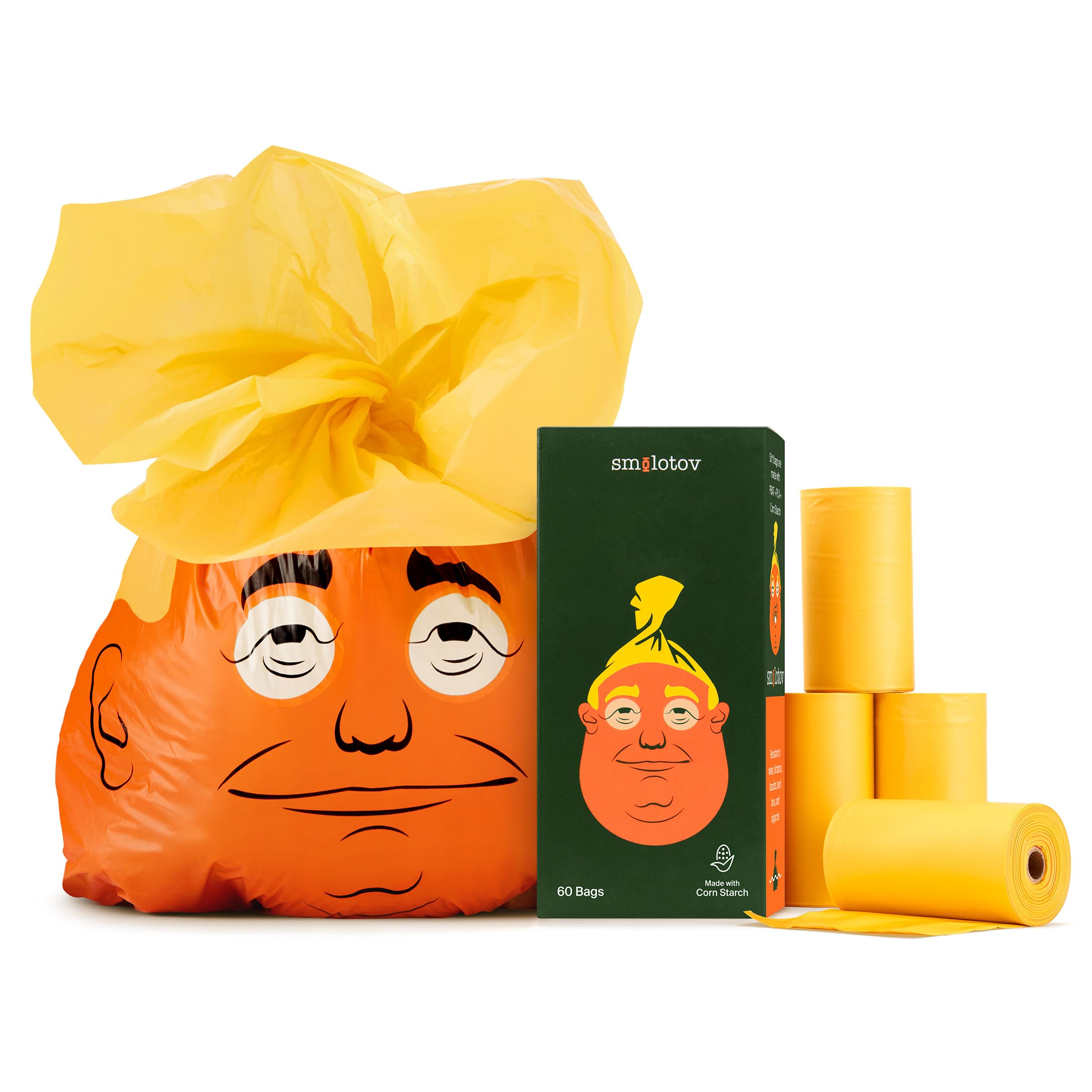 Amazon.com : Smolotov Premium Dog Poop Bags, Unscented, Leakproof
